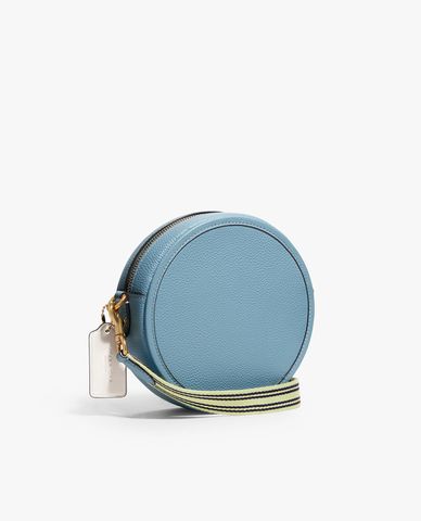  COACH - Túi đeo vai nữ phom tròn hiện đại 