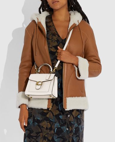  COACH - Túi xách tay chữ nhật nắp gập Tabby 20 