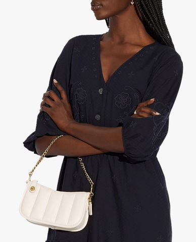  COACH - Túi đeo vai chữ nhật Swinger 20 With Quilting 