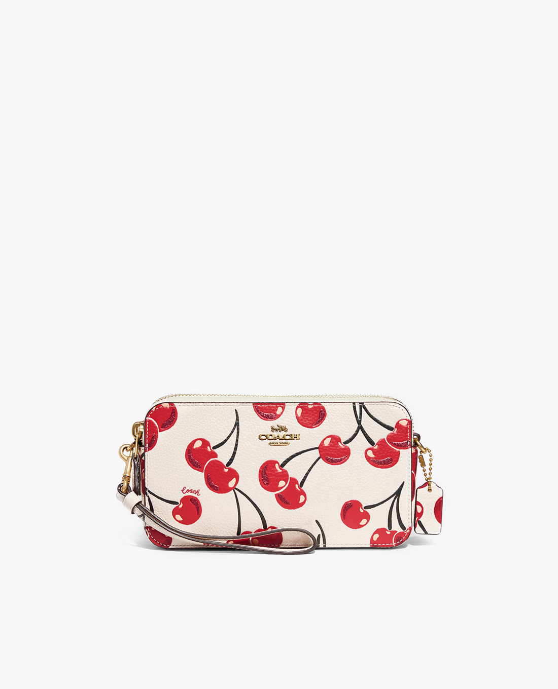 COACH - Ví cầm tay nữ chữ nhật Kira With Cherry Print  -  Hàng hiệu đẹp, giá đẹp