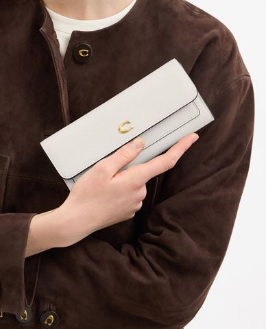  COACH - Ví nữ dáng dài dạng gập Mila 