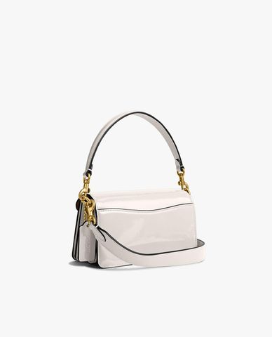  COACH - Túi đeo vai nữ nắp gập phom chữ nhật Tabby 20 Signature Leather 