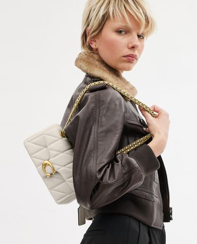  COACH - Túi đeo chéo nữ phom chữ nhật nắp gập Tabby 20 