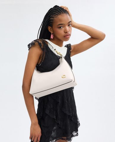  COACH - Túi đeo vai nữ phom chữ nhật phối quai thắt Juliet 