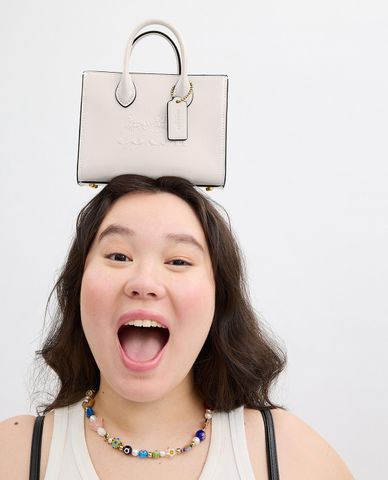  COACH - Túi xách nữ phom hình vuông Ace 17 