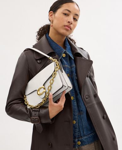  COACH - Túi đeo vai nữ phom chữ nhật Chain Tabby 