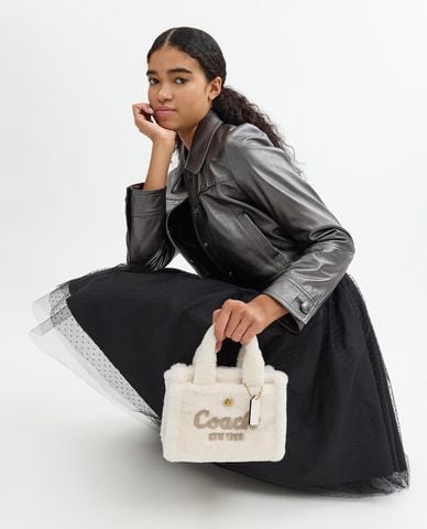  COACH - Túi xách nữ phom chữ nhật Cargo 20 In Shearling 