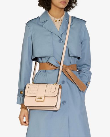  COACH - Túi đeo chéo nữ chữ nhật nắp gập thời thượng 