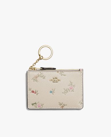  COACH - Ví đựng thẻ nữ Mini Skinny With Antique Floral Print 