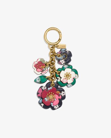  COACH - Thẻ treo hình bông hoa Tea Rose Mix 