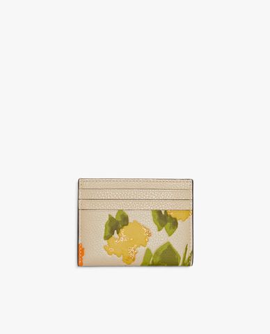  COACH - Ví đựng thẻ nữ phối họa tiết hoa Card Case With Flower Print 