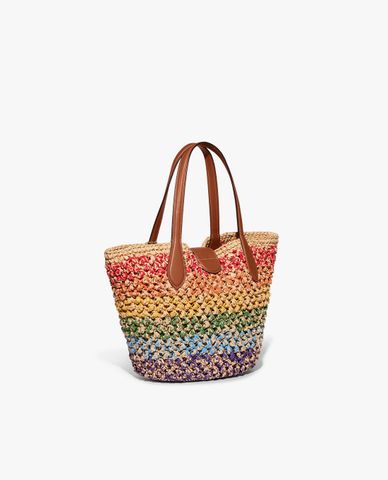  COACH - Túi tote nữ  hình thang phối màu nổi bật Small 