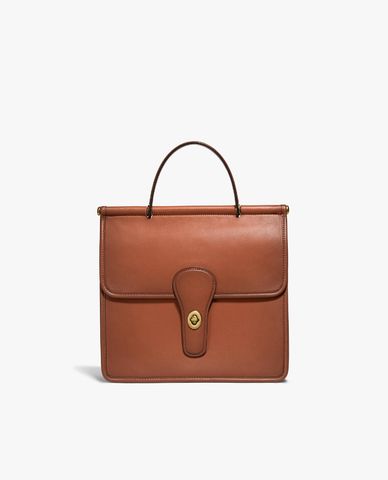  COACH - Túi xách tay nữ dáng vuông thời trang Willis Top Handle 18 