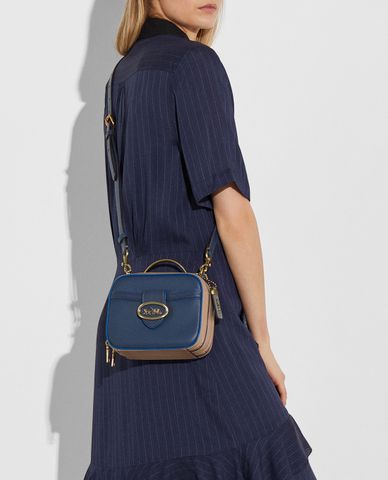  COACH - Túi xách tay nữ chữ nhật Riley Lunchbox 