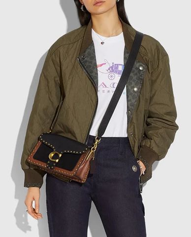  COACH - Túi đeo vai nắp gập chữ nhật Tabby 26 