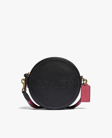  COACH - Túi đeo vai nữ phom tròn hiện đại 