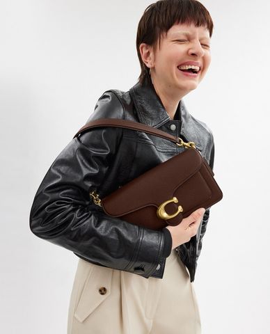  COACH - Túi đeo vai nữ chữ nhật nắp gập Tabby 26 