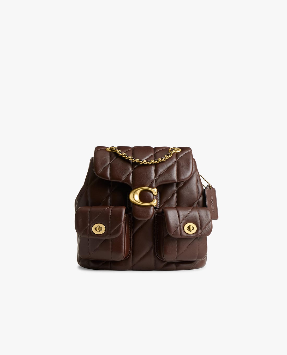 COACH - Balo nữ nắp gập phối logo Tabby