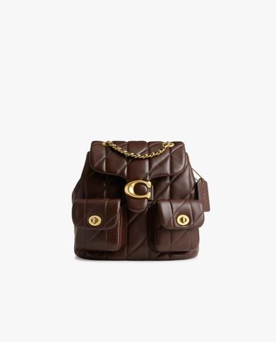  COACH - Balo nữ nắp gập phối logo Tabby 