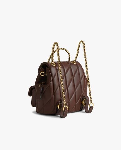  COACH - Balo nữ nắp gập phối logo Tabby 