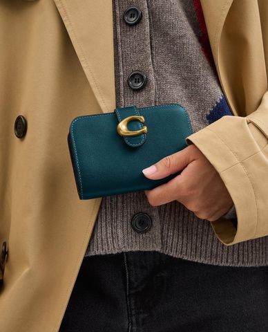  COACH - Ví nữ dáng ngắn nắp gập Tabby 