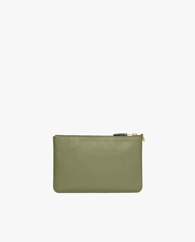  COACH - Clutch nữ khóa kéo kim loại thời trang 