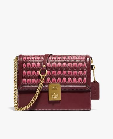  COACH - Túi đeo vai nắp gập Hutton 