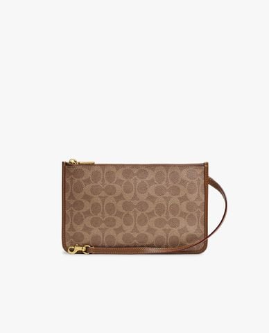  COACH - Ví nữ dáng dài New York Zip Pouch In Signature Canvas 