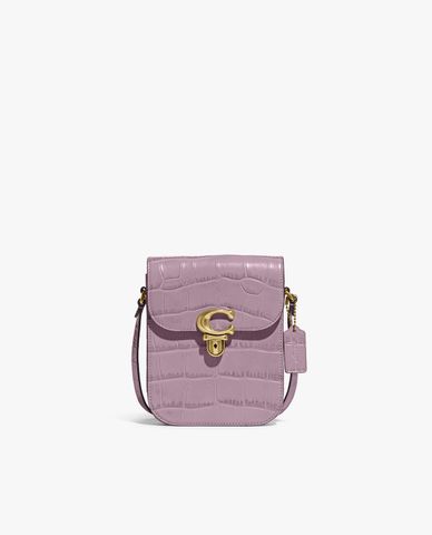  COACH - Túi đeo chéo nữ nắp gập phom chữ nhật 