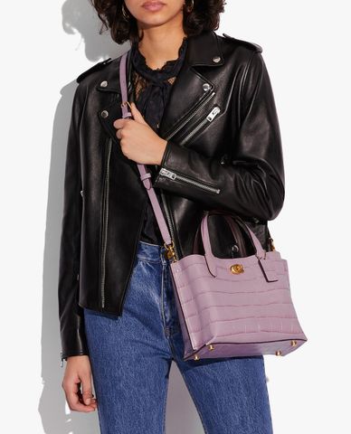  COACH - Túi xách tay nữ phom chữ nhật thời trang 