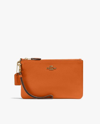  COACH - Ví cầm tay nữ khóa kéo kim loại 