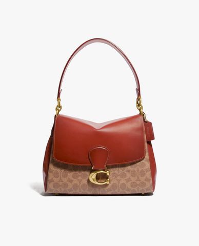  COACH - Túi đeo vai nữ nắp gập May In Signature Canvas 
