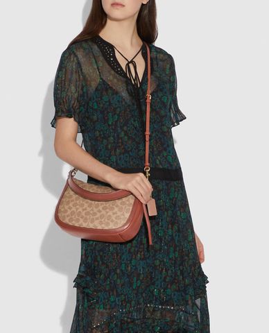 COACH - Túi đeo vai nữ Sutton Signature Canvas 