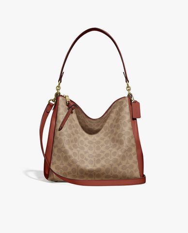  COACH - Túi xách tay nữ phối quai đeo thời trang 