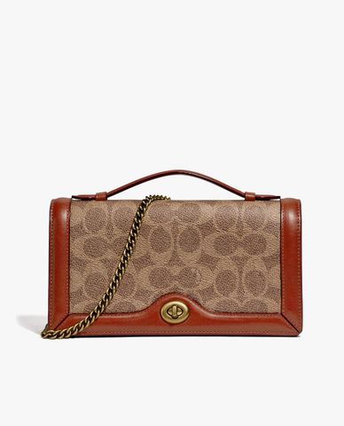  COACH - Ví nữ dáng dài dạng gập Riley Chain Clutch In Colorblock 