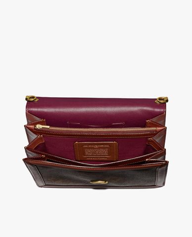  COACH - Túi đeo chéo nữ chữ nhật nắp gập Riley 