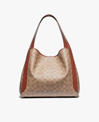  COACH - Túi đeo vai nữ họa tiết logo Hadley Hobo 