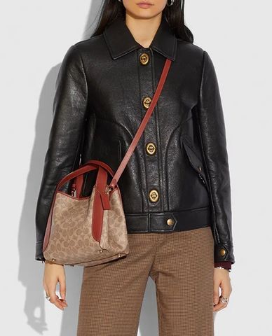  COACH - Túi đeo vai nữ quai đôi Hadley Hobo 21 