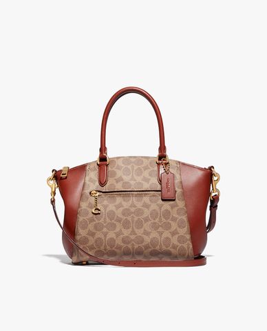  COACH - Túi đeo vai nữ chữ nhật Elise Satchel In Signature Canvas 