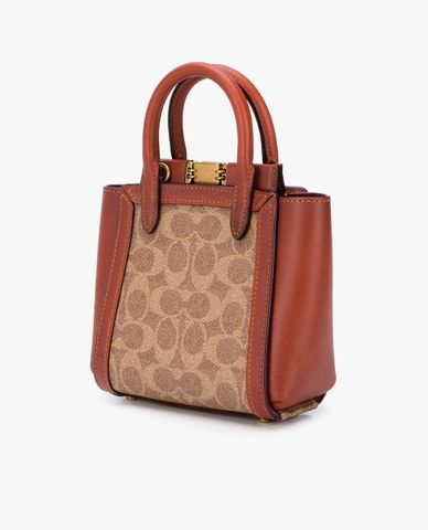  COACH - Túi xách tay phom vuông Troupe Tote 16 