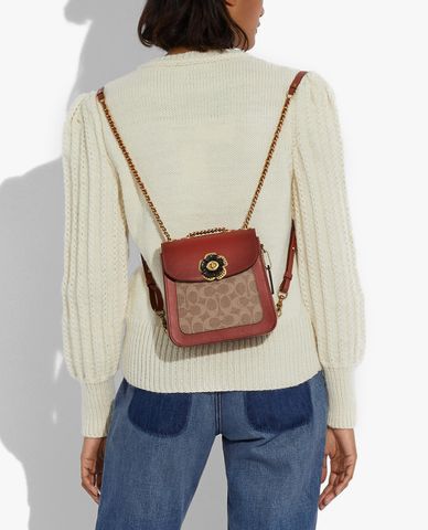  COACH - Balo nữ chữ nhật Charter In Signature Canvas 