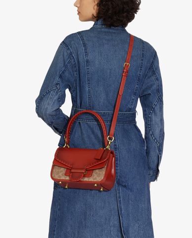  COACH - Túi đeo vai chữ nhật nắp gập Cody 