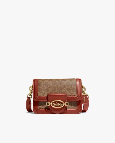  COACH - Túi đeo chéo nữ chữ nhật nắp gập thanh lịch 