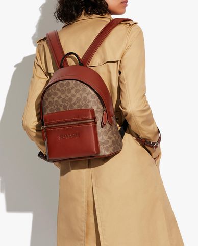  COACH - Balo nữ chữ nhật Charter 24 In Signature Canvas 
