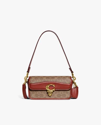  COACH - Túi đeo vai nữ phom chữ nhật nắp gập Studio Baguette 