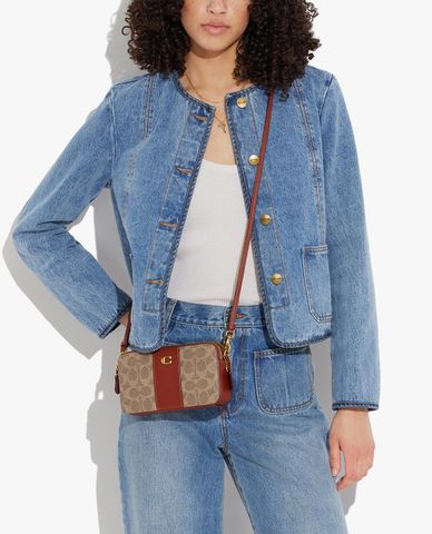  COACH - Túi đeo chéo nữ chữ nhật Kira 