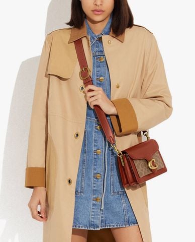  COACH -  Túi đeo vai nữ chữ nhật nắp gập Tabby 26 