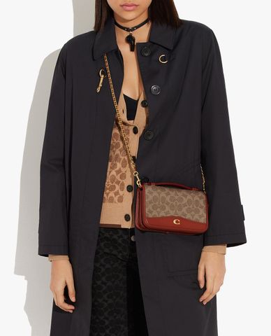  COACH - Túi đeo chéo nữ phom chữ nhật nắp gập Bea 