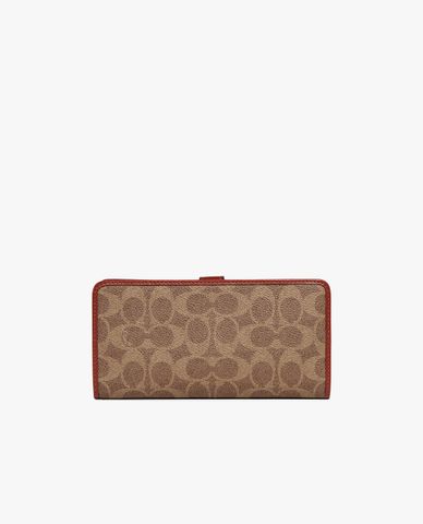  COACH - Ví dài nữ phom chữ nhật hoạ tiết Signature Monogram 
