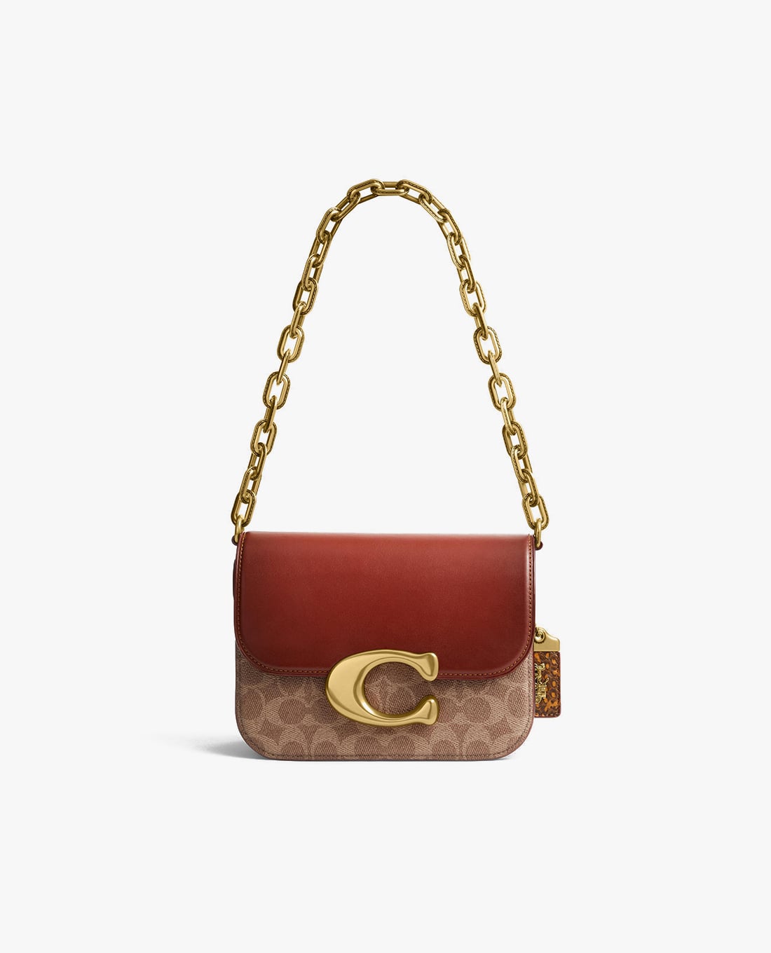 COACH - Túi đeo vai nữ nắp gập Idol Signature Canvas